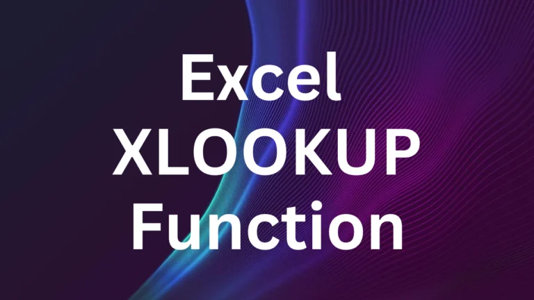 Excel XLOOKUP